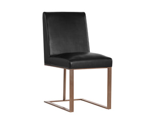 DEAN DINING CHAIR - ANTIQUE BRASS - NOBILITY BLACK - Dining 