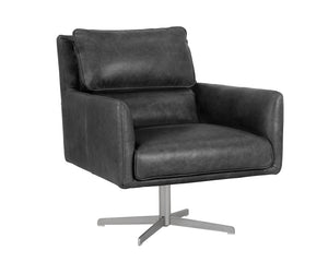 EASTON SWIVEL CHAIR - MARSEILLE BLACK - Occasional Chairs
