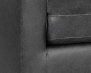 Baylor Sofa - Marseille Black Leather